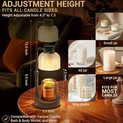 KLL Candle Warmer Lamp with Timer: Mothers Day Gifts, Gifts for Mom, Birthday Gift for Women - House Warming Gift New Home...