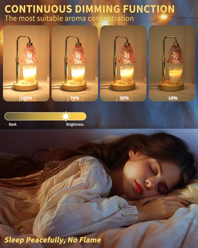 SupBri Candle Warmer Lamp with Timer for Scented jar Candles, Adjustable Height and Dimmable, Mothers Day Birthday Gift fo...