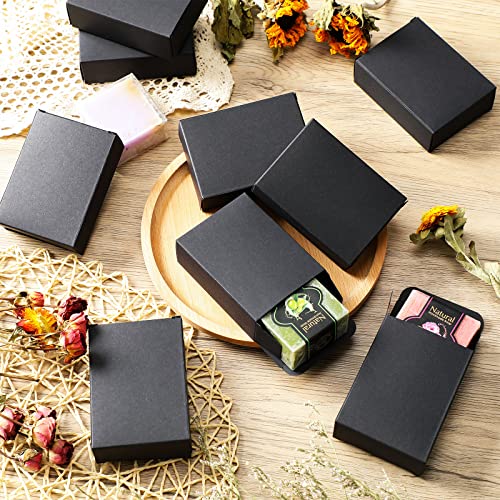 Gersoniel 100 Pcs Kraft Soap Boxes Packaging for Homemade Soap Making Supplies for Party Favor Treats Wrapping Packaging, ...