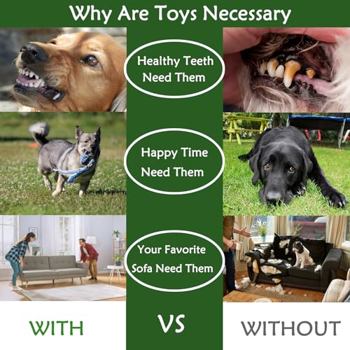 Jastorfer 16 Pcs Small Dog Rope Toys, Puppy Tug of War Toy Set for Small Breeds 0-15 Lbs, Cotton Dog Tug Toys for Boredom,...