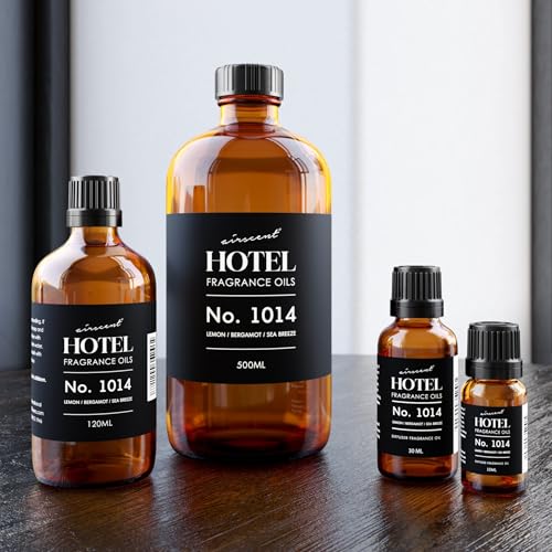 AirScent Hotel Diffuser Oil No. 1014 - The Iconic 5-Star Hotel Coastal Blend - Lemon Bergamot Sea Breeze - Fragrance Oil f...