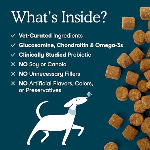 Fera Pets Dog Multivitamin Chews with Glucosamine and Probiotics - Essential Dog Vitamins & Minerals - Promotes Healthy Di...