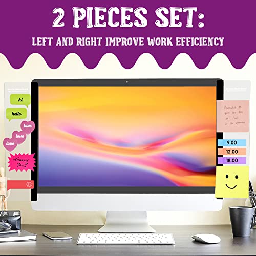 MDOZQ Office Desk Accessories 2pcs Computer Monitor Memo Board Message Board Supplies for Women Men Sticky Note Holder Hom...