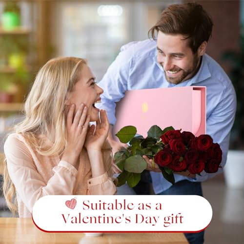 Engrowtic 2 Pack I Love You for Flowers Empty Mother's Day Boxes ''i Love U'' Letter Floral Fillable Box Empty Cardboard G...