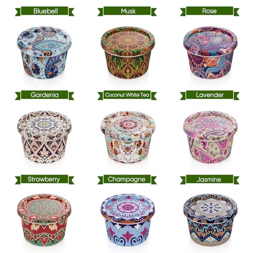 18-Pack Aromatherapy Candle Set - Travel-Size Scented Candles 2.5oz Each | 10+ Hour Relaxing Long-Lasting Burn | Fragrant ...