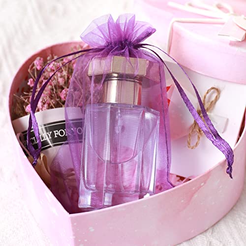 Hopttreely 50PCS Organza Wedding Favor Bags, 4x6 inches Jewelry Gift Bags with Drawstring for Party, Festival, Makeup (Mix...