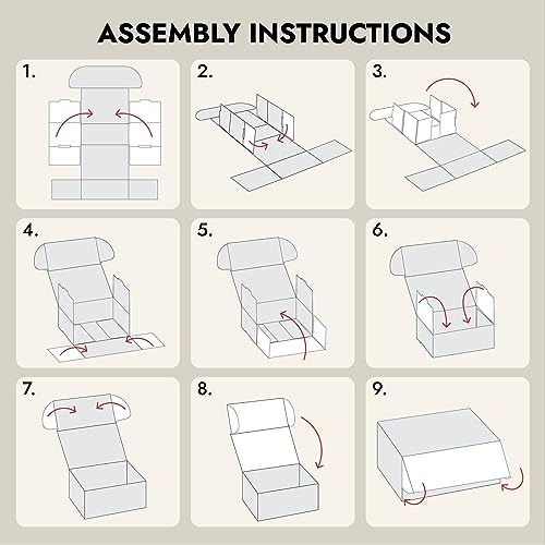 Stockroom Plus Mailing Box - 50 Pack, White, 4 x 3 x 2 Inch Corrugated Cardboard - Foldable Business Card Boxes & Mailers ...