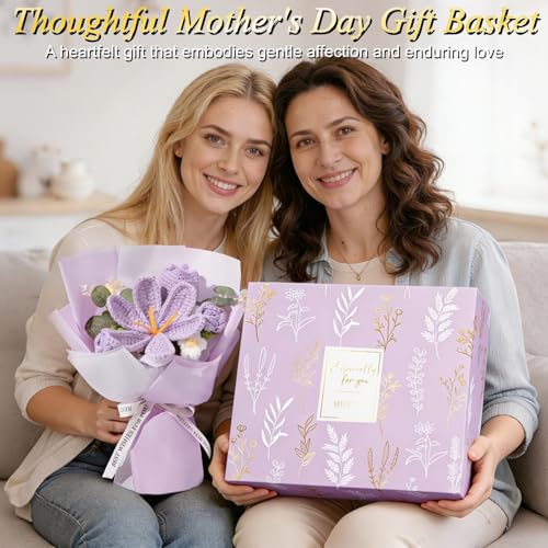 Mothers Day Birthday Gifts for Women Self Care Package Get Well Soon Gift Baskets, Thinking of You Sympathy Spa Gift Set ...