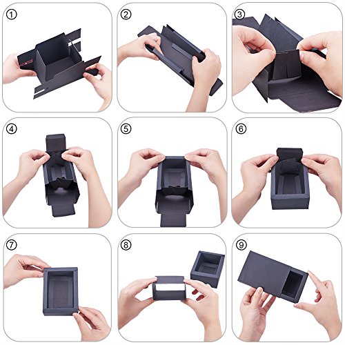 BENECREAT 20 Pack Kraft Paper Drawer Box Festival Gift Wrapping Boxes Soap Jewelry Candy Weeding Party Favors Gift Packagi...