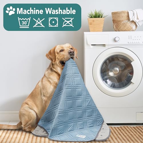 PetAmi Waterproof Cooling Mat for Dog, Premium Pet Cooling Blanket for Bed Crate, Anti Slip Indoor Dog Cool Pad for Sleepi...