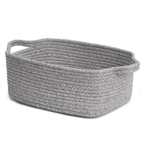 CHICVITA Decorative Gift Basket, Easter Basket for Kids, Woven Rope Storage Baskets with Handles, Nursery Baby Shower Toy ...