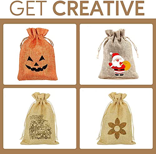 PH PandaHall 15 Color Burlap Gift Bags Drawstring Packing Pouches Bags 2.7x3.5'' Small Cloth Gift Bags Packing Storage Lin...