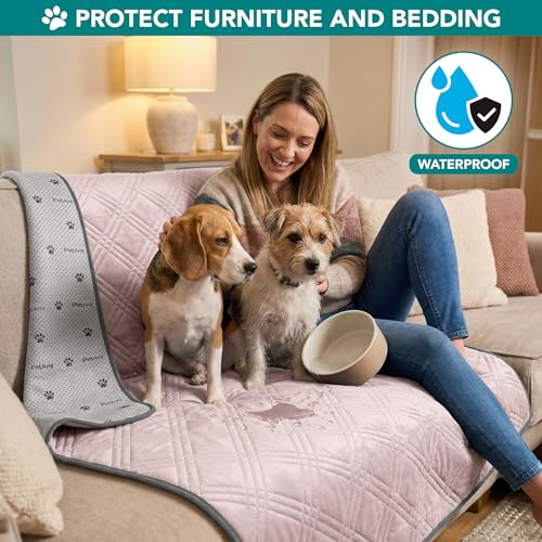 PetAmi Waterproof Cooling Mat for Dog, Premium Pet Cooling Blanket for Bed Crate, Anti Slip Indoor Dog Cool Pad for Sleepi...