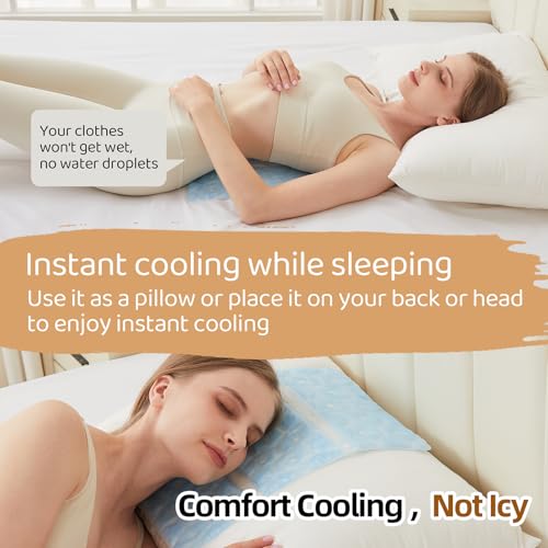 PCM Cooling Pad, No-Condensation Cold Pack for Hip, Back - Cooling Pad for Bed, Cooling Seat Cushion, Cooling Mat 16 X 11....