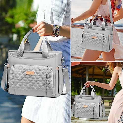 AIJIEKE Insulated Lunch Bag for Men Women, Lunch Box, Lunch Tote for Work, Large Leak Proof Cooler Bag with Removable Stra...