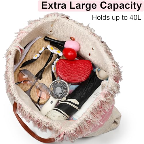 IBFUN Neoprene Bag, Large Multipurpose Beach Bag Neoprene Tote Bag with Inner Pocket for Women/Pool