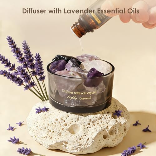 Aroma Stone Passive Diffuser with Essential Oils for Home, Bathroom, Office | Room Scent | Home Decor & Fragrance, Elegant...