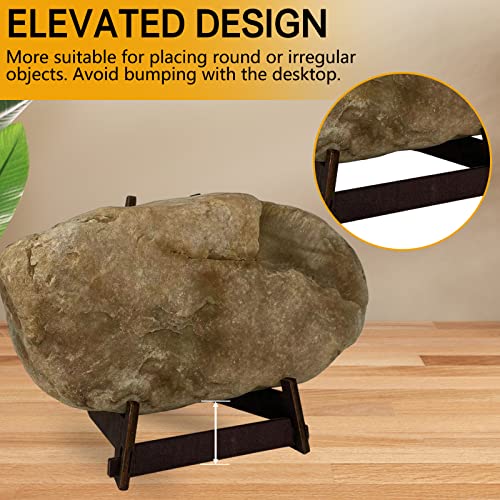COLOOFO 1 Pack 8 Inch Plate Stand, Wooden Display Stand Plate Stands for Display Decorative Picture Frame Stand, Easel Dis...