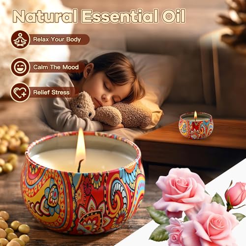 Obisesio Scented Candles Gift Set,12 Pack Candles for Home Scented, 300 Hour Long-Lasting Soy Wax Aromatherapy Candle Set,...
