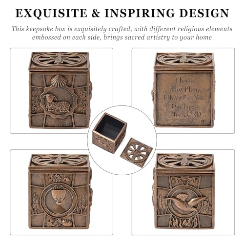 Confirmation Collection Keepsake Box, Ideas Confirmation Gifts for Teenage Boys Girls, Religious First Holy Communion Gif...