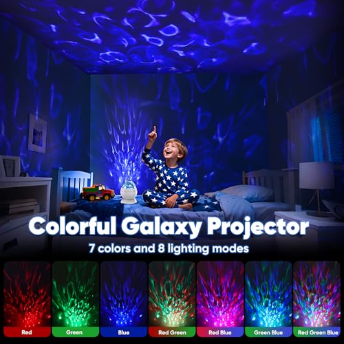 UweSmart 670nm red Night Light, Light Therapy Lamp, Dinosaur Egg 2-in-1 Sensory Lights for Autism, for Sensory Room Must-H...