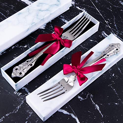 Personalized Wedding Dinning Set of 2 Forks Custom Engraved Forks Mr Mrs Anniversary Bridal Shower Gift Keepsake (Vintage ...