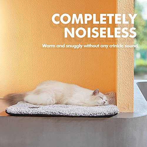 Self Warming Cat Bed Self Heating Cat Dog Mat 24 x 18 inch Extra Warm Thermal Pet Pad for Indoor Outdoor Pets with Removab...