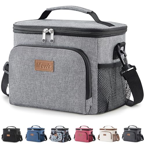 Lifewit Reusable Insulated Lunch Bag, Portable Cooler Freezable Soft Lunchbox Leakproof with Adjustable Shoulder Strap for...