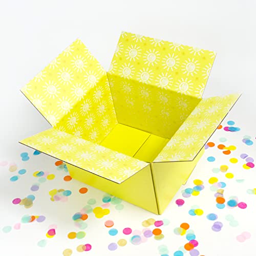 Great Papers! GiftIn Corrugated Shipping Box, Sunshine Design, Care Package, for Gifts, Small Business, Weddings, and Clas...