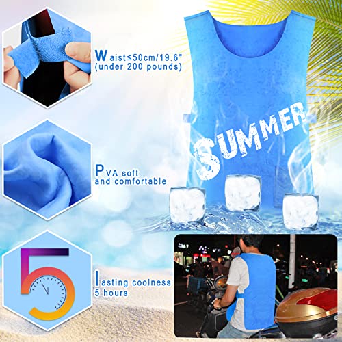 Evaporative Cooling Vest for Men Women - Ice Cool Vest Water Activated PVA Body cooler clothing for Hot Weather