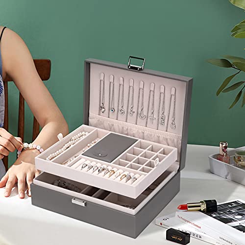 ATAIMEISEN Storage and Organizer Jewelry box Jewelry Storage Box Travel Jewelry Organizer Cases craft containers for organ...