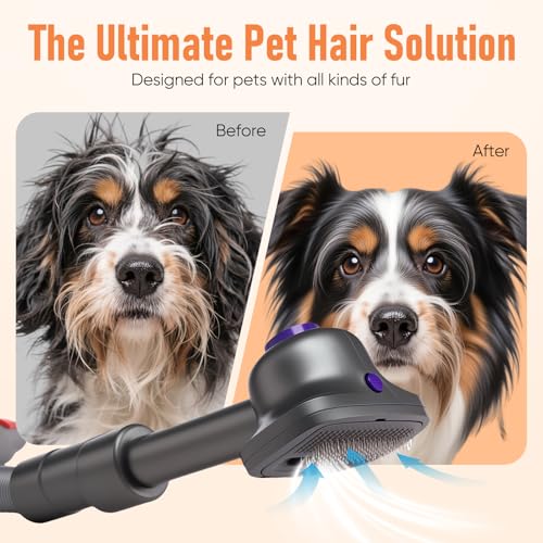 LBLVBNEWD Pet Grooming Kit for Dyson V7 V8 V10 V11 V12 V15 Gen5 Accessories, Dog Brush Vacuum Attachment-Dog and Cat Hair ...