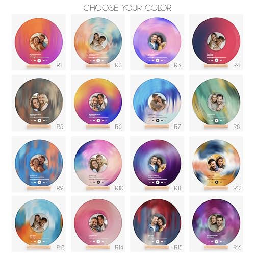 Personalized Vinyl Record, Decorative Vinyl Record with Custom Photo, Personalized Couples Gifts, Photo Gifts for Annivers...