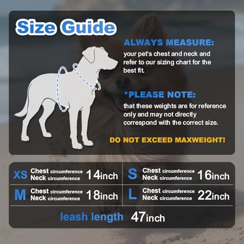 Dog Harness Medium Sized Dogs, Puppy Harness and Leash Set for Training, Running, Walking, Suitable for Small and Medium D...