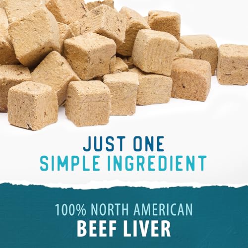 Caledon Farms Freeze Dried Beef Liver Bites Dog Treats, 150 Grams/5.3OZ