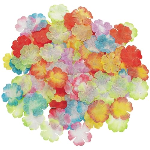 Fun Express Tropical Flower Petals 1000 Pieces - Hibiscus Flowers Artificial Rose for Hawaiian Party Decorations | Luau Pa...
