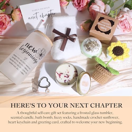 New Beginnings Gifts for Women Graduation Gift 2026 Funny Retirement for Women Happy Retirement Unique Self Care Set Inspi...