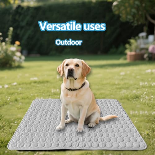 SFYWMGS Dog Cooling mat, 59’’×40’’Washable Cooling Pad for Dogs, Large Dog mat Designed for Summer, Breathable and Easy to...