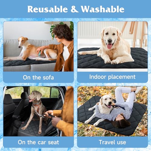 Barklincharm 28"x22" Dog Cooling Mat, Washable Cooling Mat for Dogs, Soft Blanket for Dogs, Cats and Puppies, Small