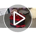 GLAMOUR BOUTIQUE 16 Flower Forever Heart Shape Box, Eternal Preserved Roses Gift for Her, Lasting Flowers, Romantic Floral...