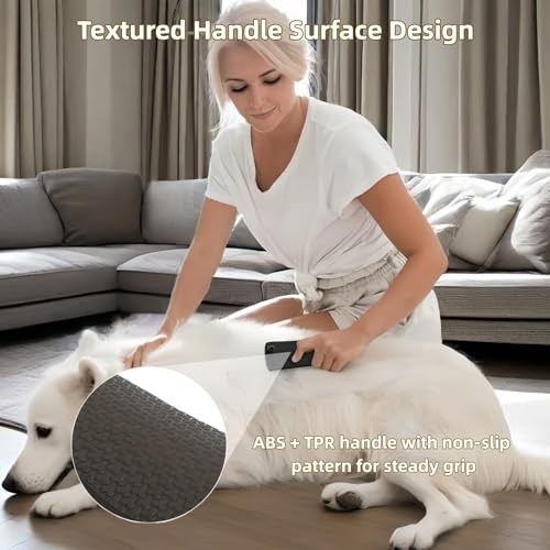 Silanit Deshedding Brush for Dogs, Cats, Horses - Removes Loose Hair, Dog Brush for Shedding, Pet Hair Removal Tool with E...