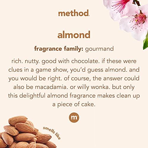 Method Daily Wood Cleaner, Almond, Cleans Shelves, Tables and Other Wooden Surfaces While Removing Dust & Grime, 28 oz Spr...