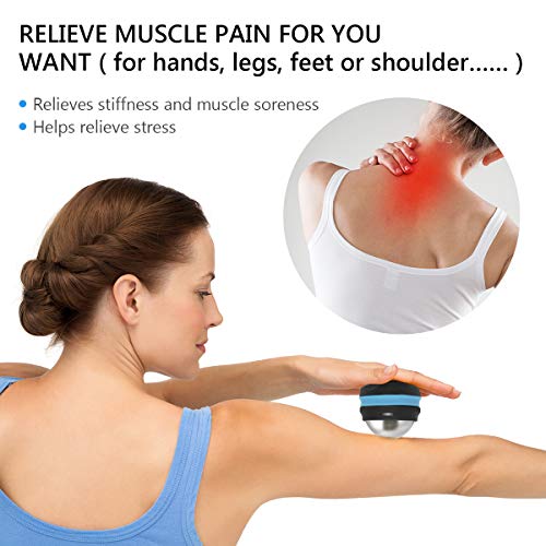 AHIER Cold Massage Roller Ball, Stainless Steel Cold Therapy Relief, Free Rolling Removable Gel Ball Deep Tissue Massage P...