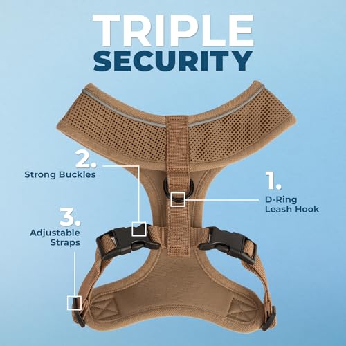 Best Pet Supplies Voyager Aerolite Adjustable No Pull Dog Harness with Reflective Stripes for Walking, Jogging, Heavy-Duty...