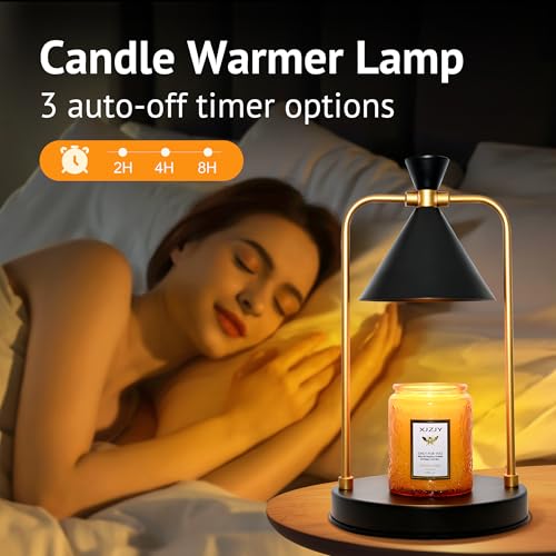 XJZJY Candle Warmer Lamp with Timer Dimmer,Unique Birthday Gifts for Women Mom,House Warming Gifts New Home Room Decor,Wax...