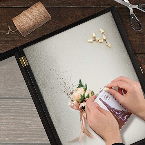 TJ.MOREE Flowers Shadow Box Display Case 13 x 16 Large Shadow Box Picture Frame with Glass Wedding Bouquet Memorabilia Med...