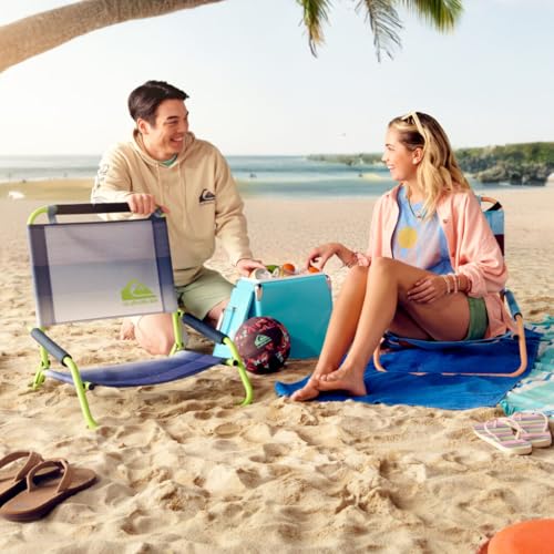 Quiksilver Low Beach Chair – Lightweight Folding Chair – Portable and Durable Chairs for Beach, Patio, Camping Chair, or S...