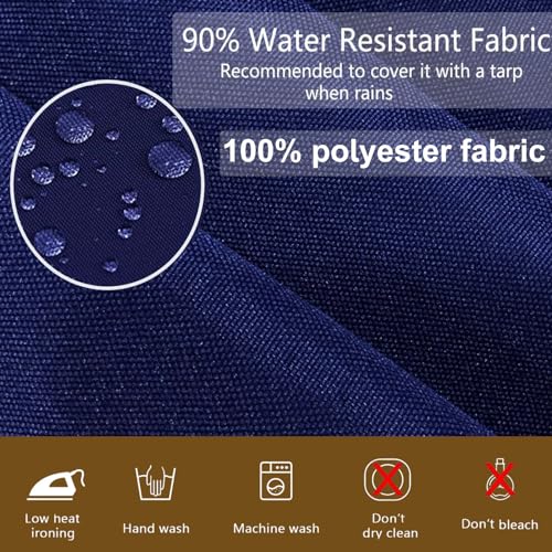 SpaceHop 14 Piece Outdoor Patio Cushion Cover Replacement, Waterproof Patio Cushion Covers, Outdoor Furniture Cushion Cove...