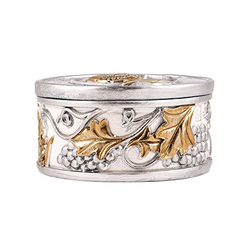 Joseph's Studio by Roman, Communion Collection, 1.5"H SILVER/GOLD KEEPSAKE BOX, Home Décor, Devout Gift, Prayerful Inspira...