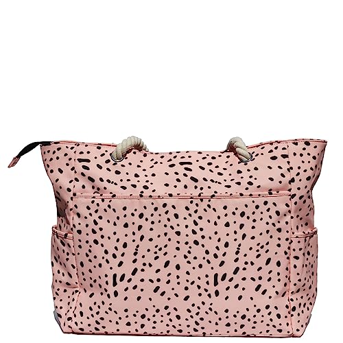 OVERSIZE BEACH BAG Large Tote Bag for Women Waterproof Sandproof with Dry Wet Compartment for Pool Gym Travel